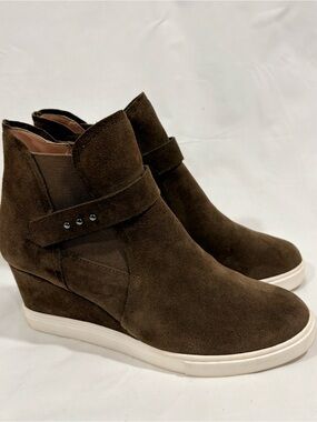 Women’s Paolo Brown Suede Wedge Sneaker Boot